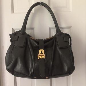 Burberry Black Leather Tote